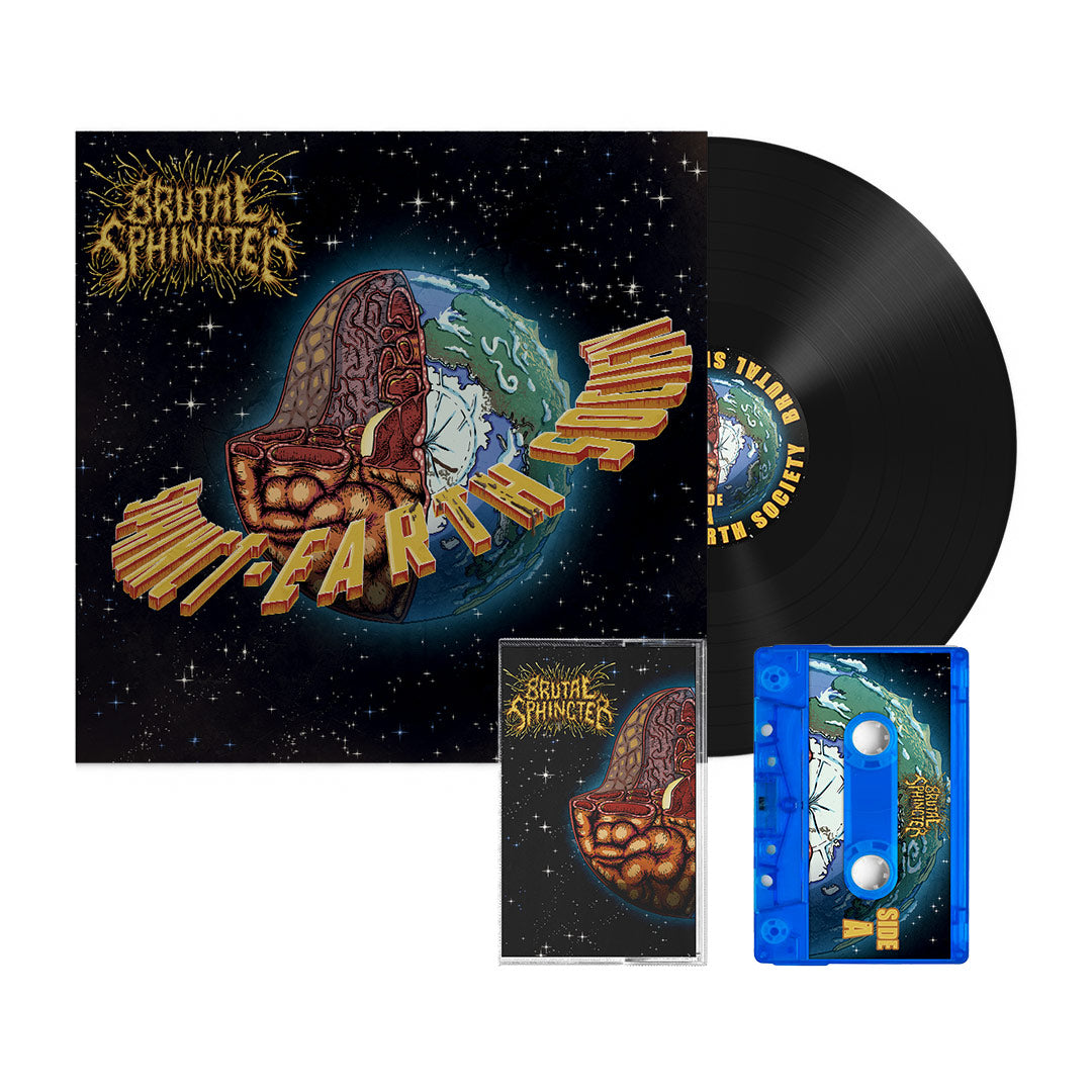 Brutal Sphincter - Sphincht-Earth-Society - Black Vinyl + Cassette Bundle