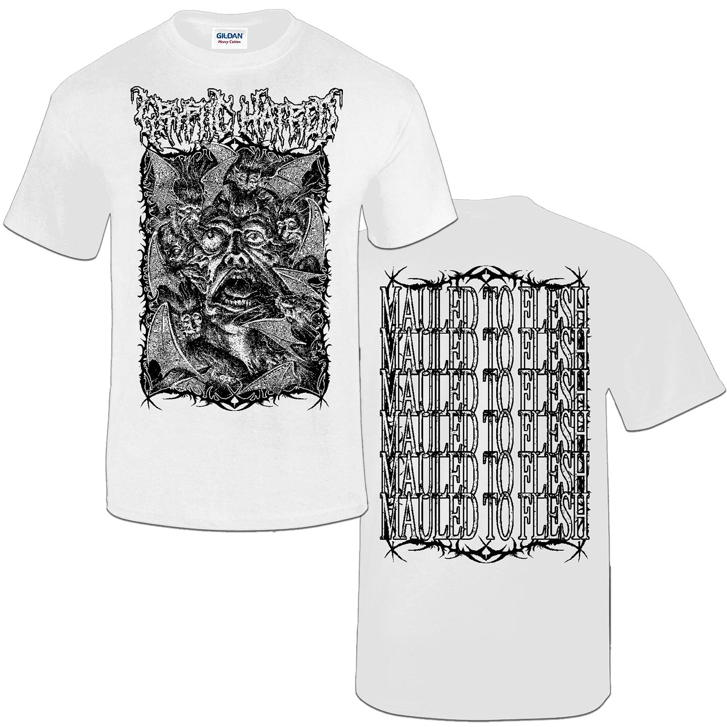 Cryptic Hatred - “Internal Torment” 1 Year Anniversary White T-Shirt
