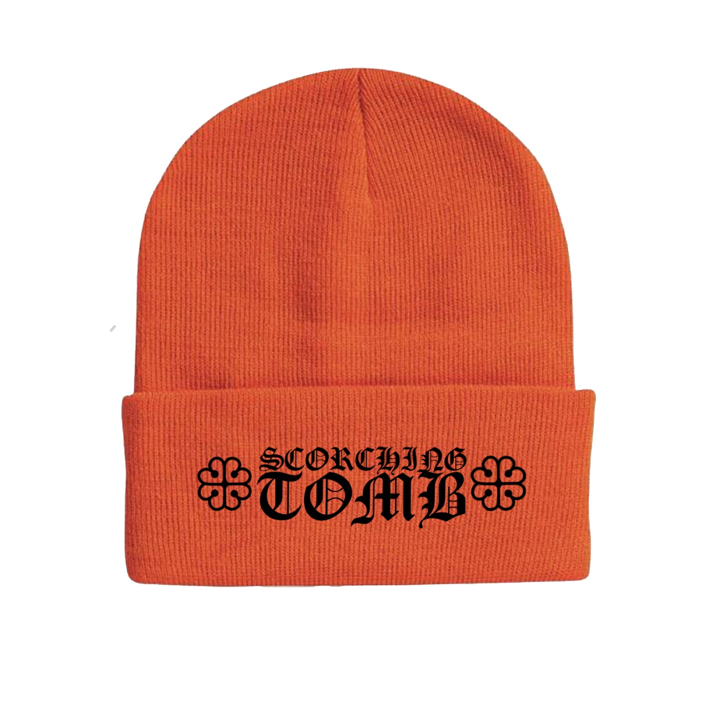 Scorching Tomb orange beanie