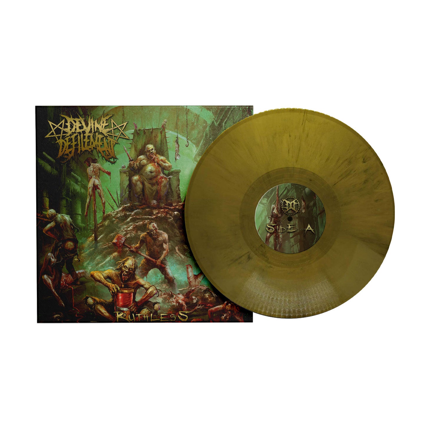 Devine Defilement - Ruthless - LP marble green