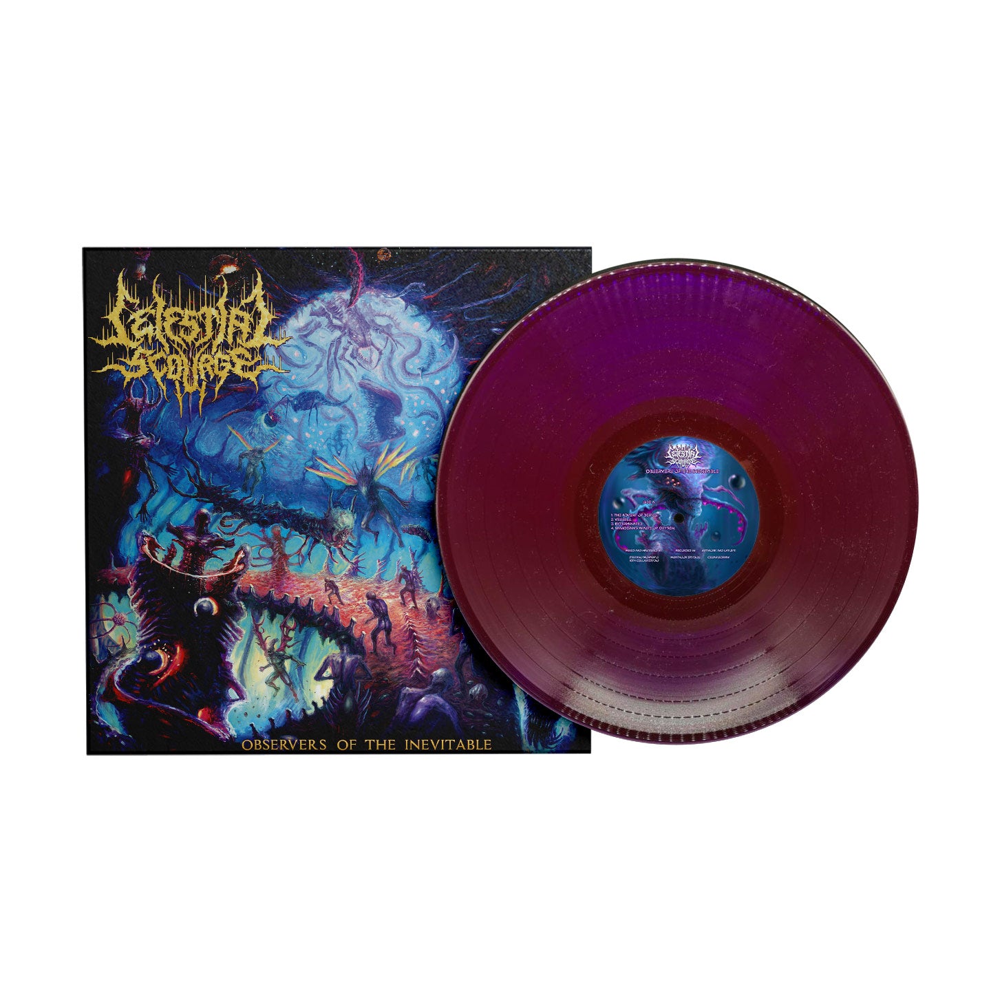 Celestial Scourge "Observers of The Inevitable" - LP purple