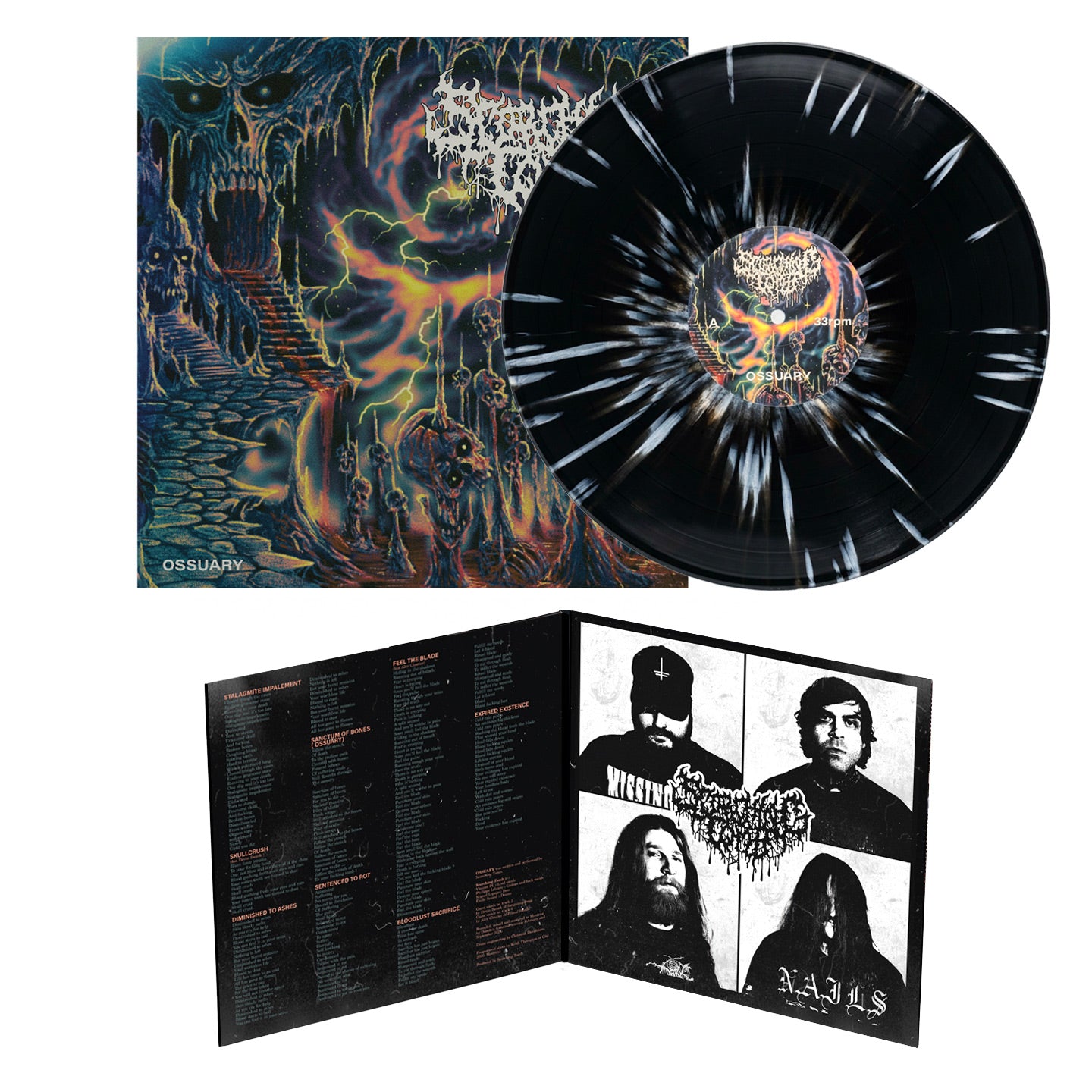 Scorching Tomb - Ossuary - LP gatefold black splatter