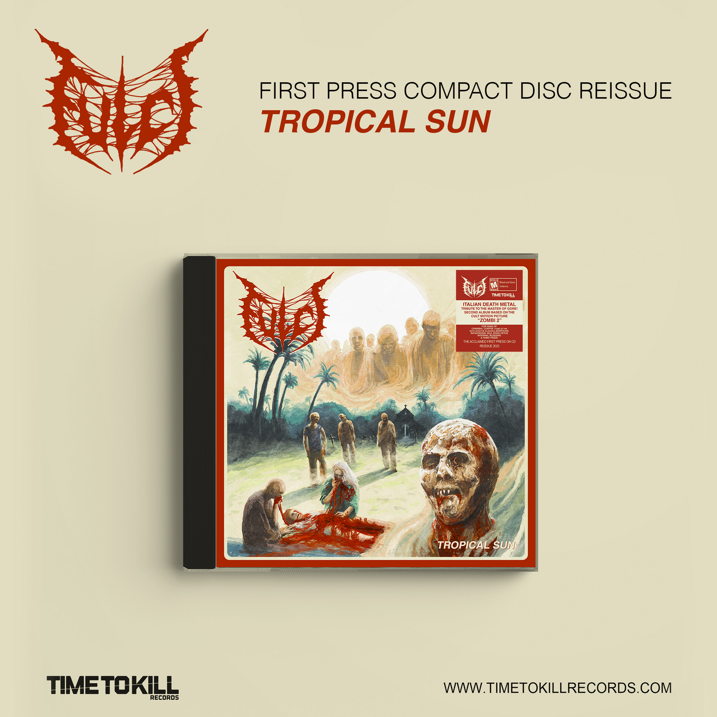 Fulci "Tropical Sun" 3rd Reissue CD Jewel Case