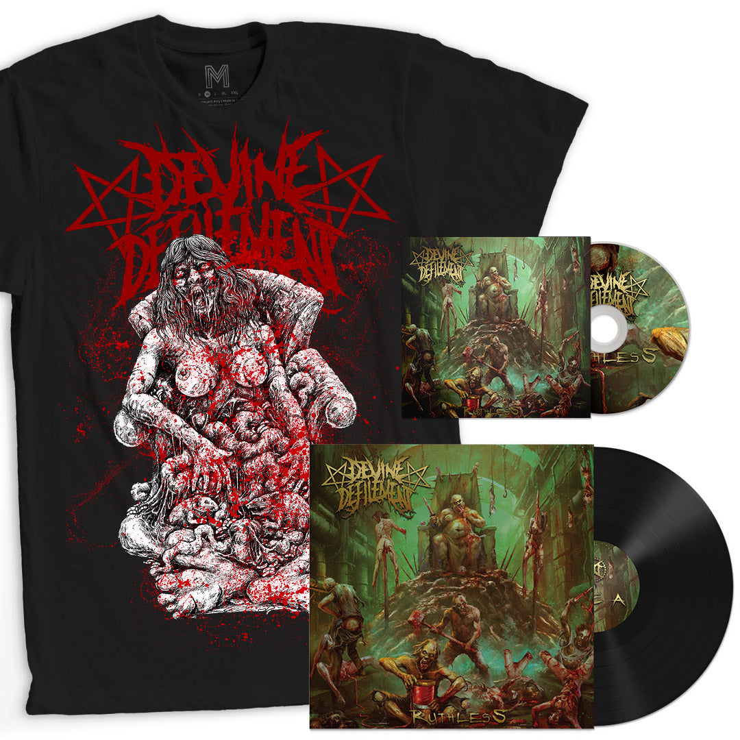 Devine Definement - Ruthless | Cd + Vinyl + T-Shirt Bundle