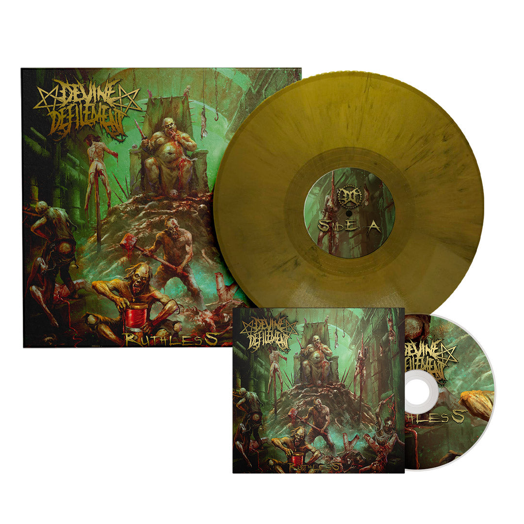 Devine Defilement - Ruthless | Marble Vinyl + CD Digipack Bundle