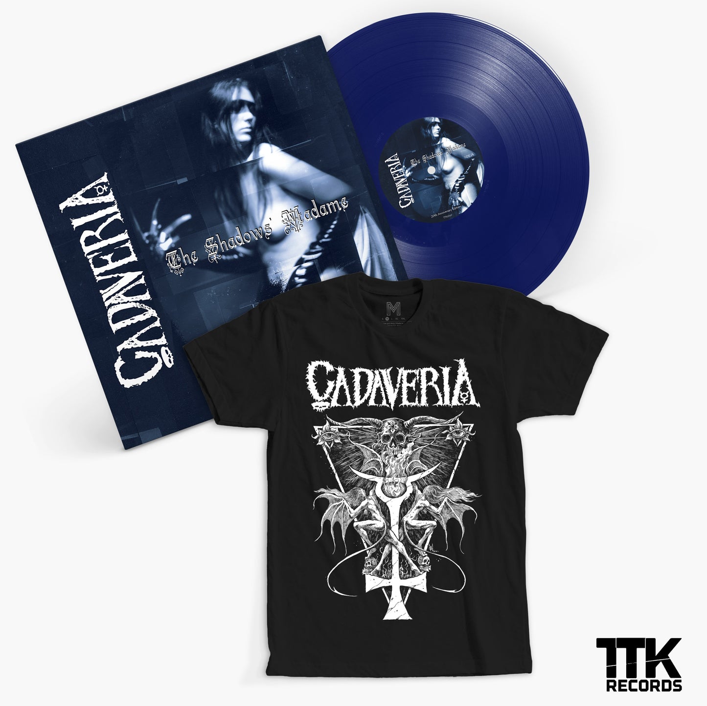 Cadaveria "The Shadows' Madame" LP Blue bundle