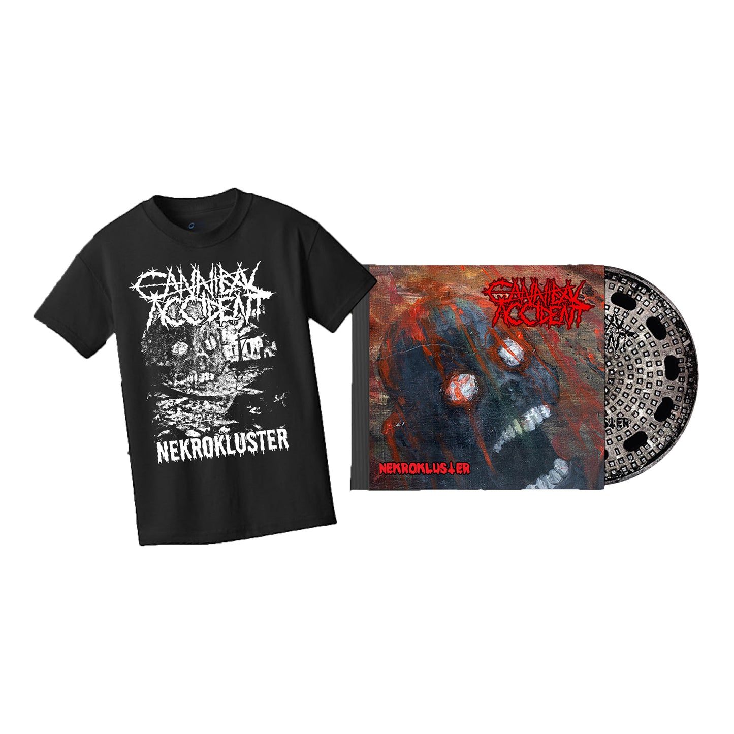 Cannibal Accident "Nekrokluster" CD bundle