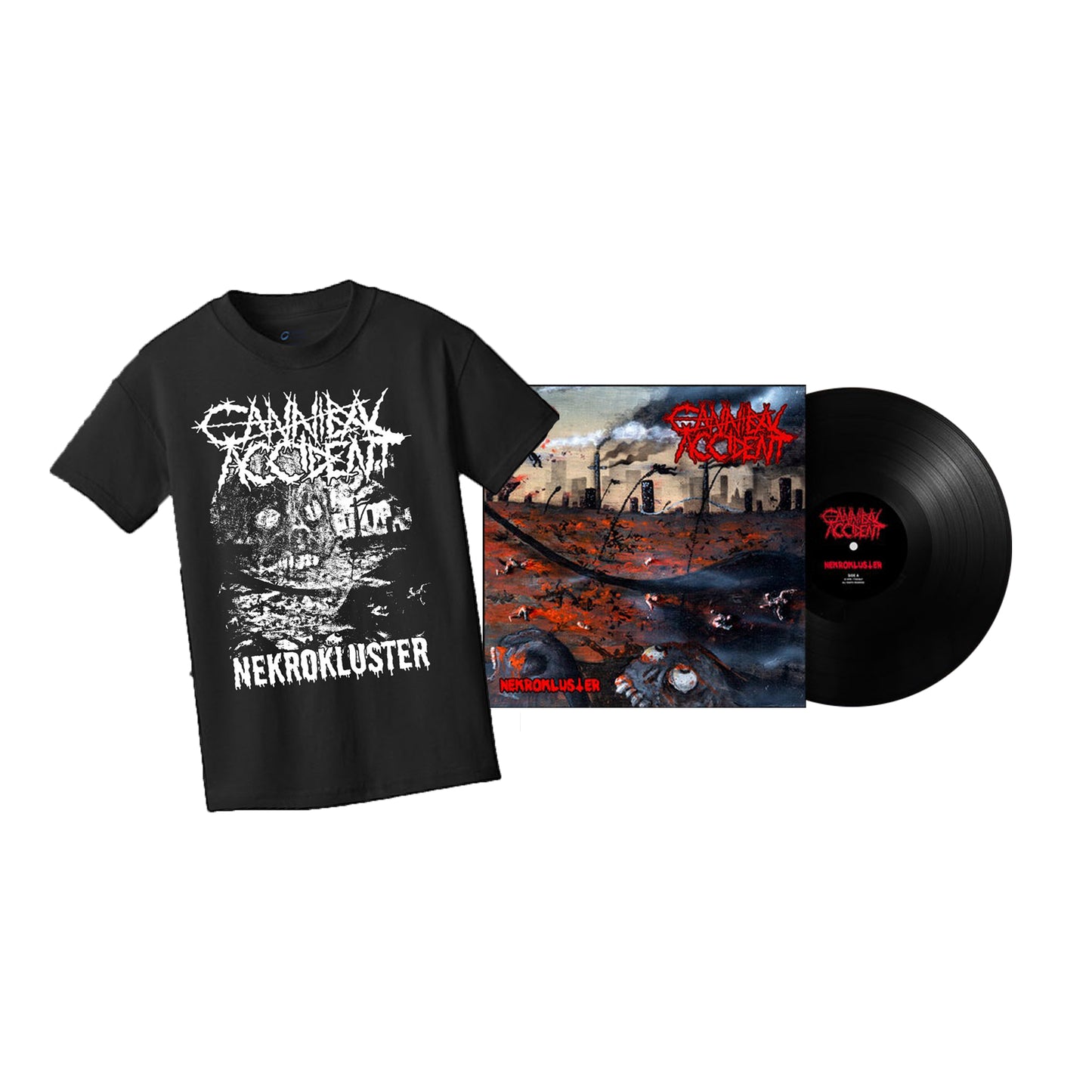 Cannibal Accident "Nekrokluster" LP bundle