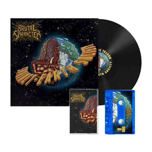 Brutal Sphincter - Sphincht-Earth-Society - Black Vinyl + Cassette Bundle