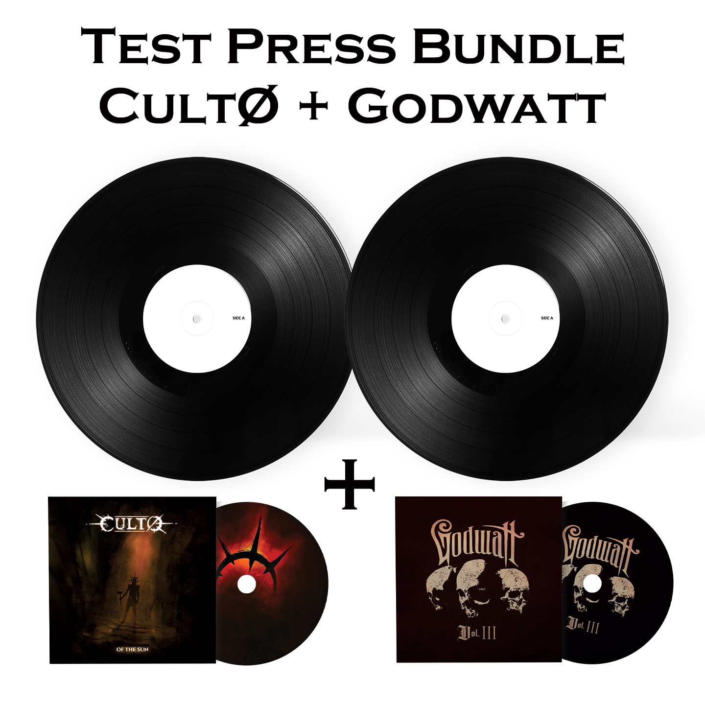 Last Retch Band Logo CultØ + Godwatt test press bundle – Time To Kill Records