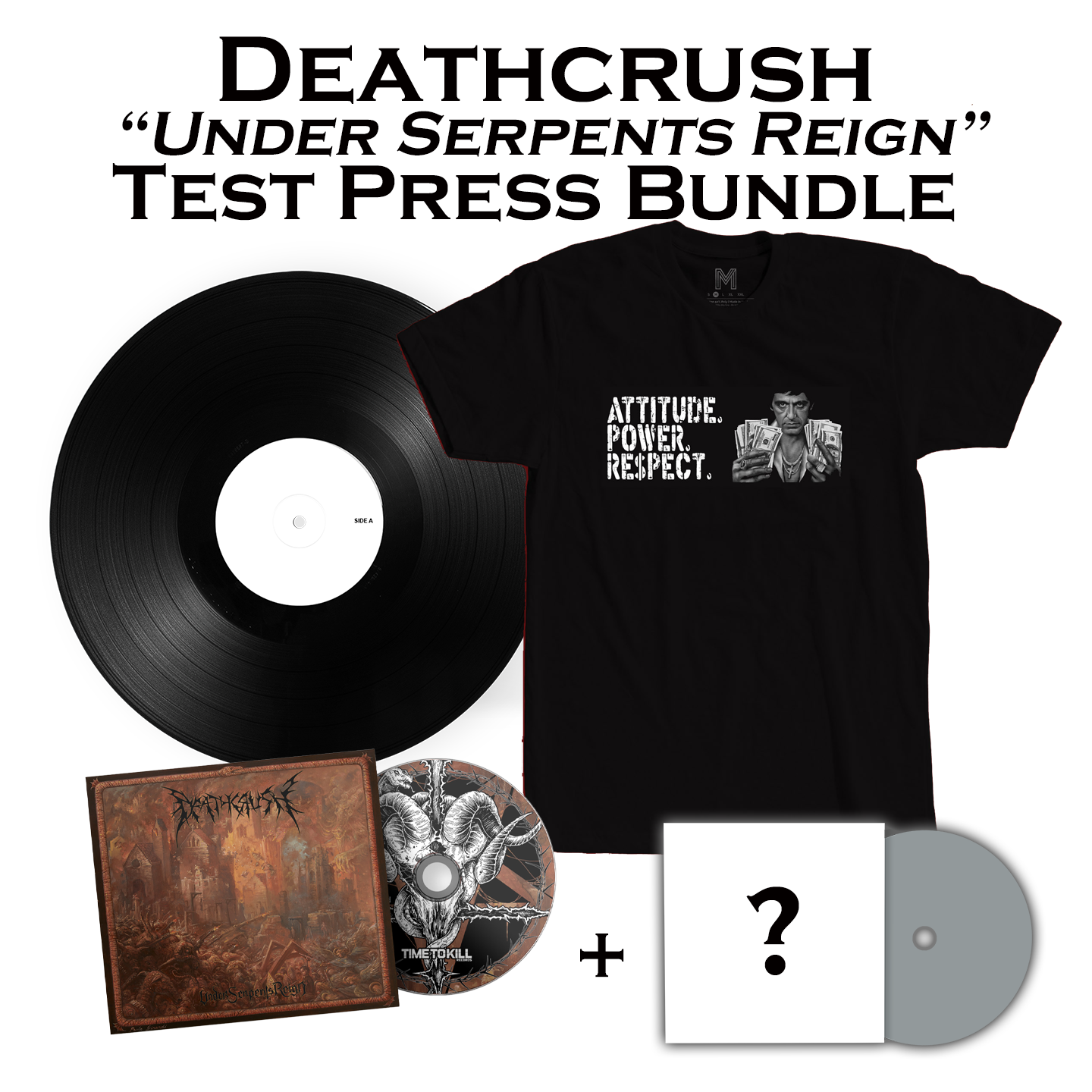 Deathcrush "Under the Serpents Reign" - Test press bundle