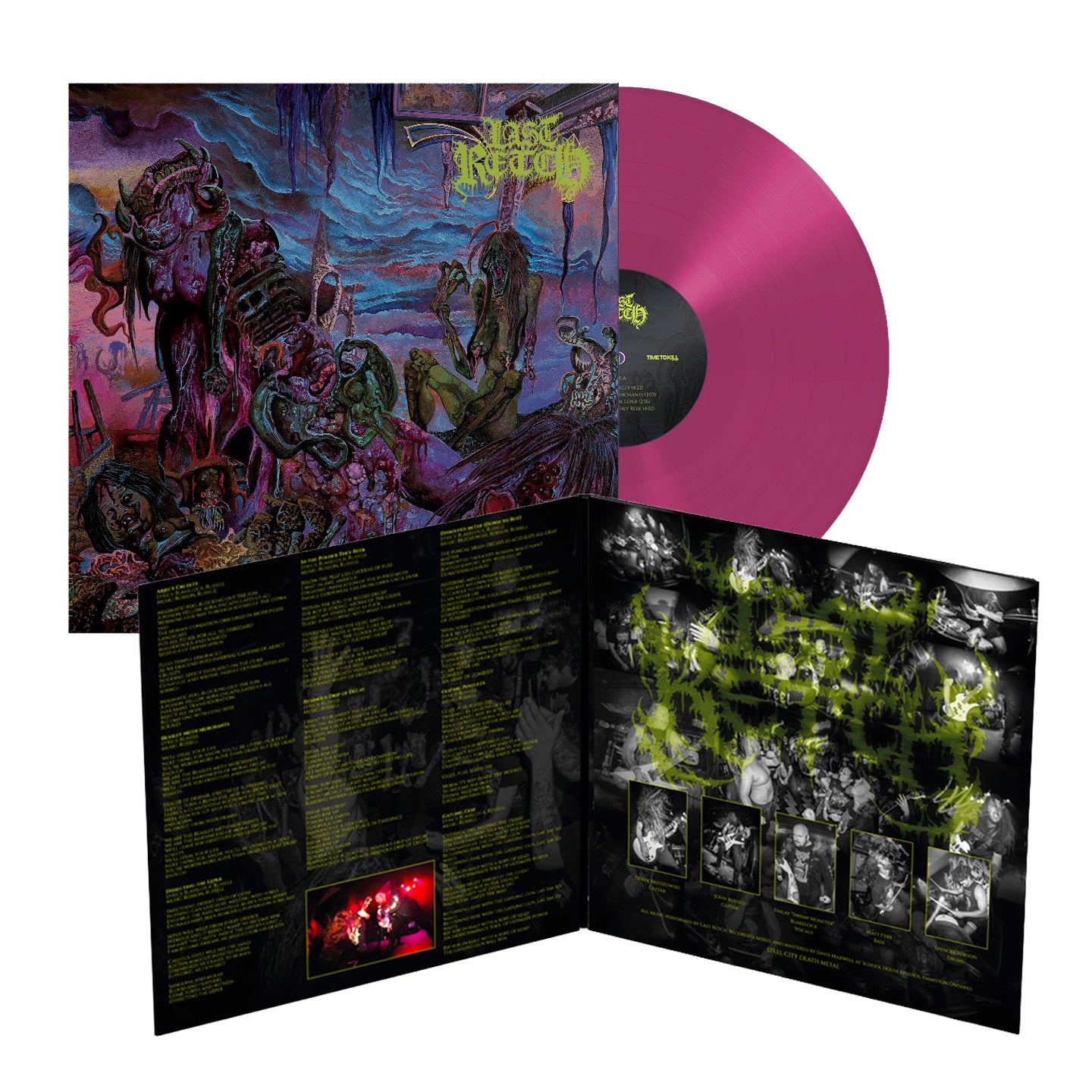 Last Retch Band Logo Last Retch - Abject Cruelty - Transparent Purple LP Gatefold – Time To ...