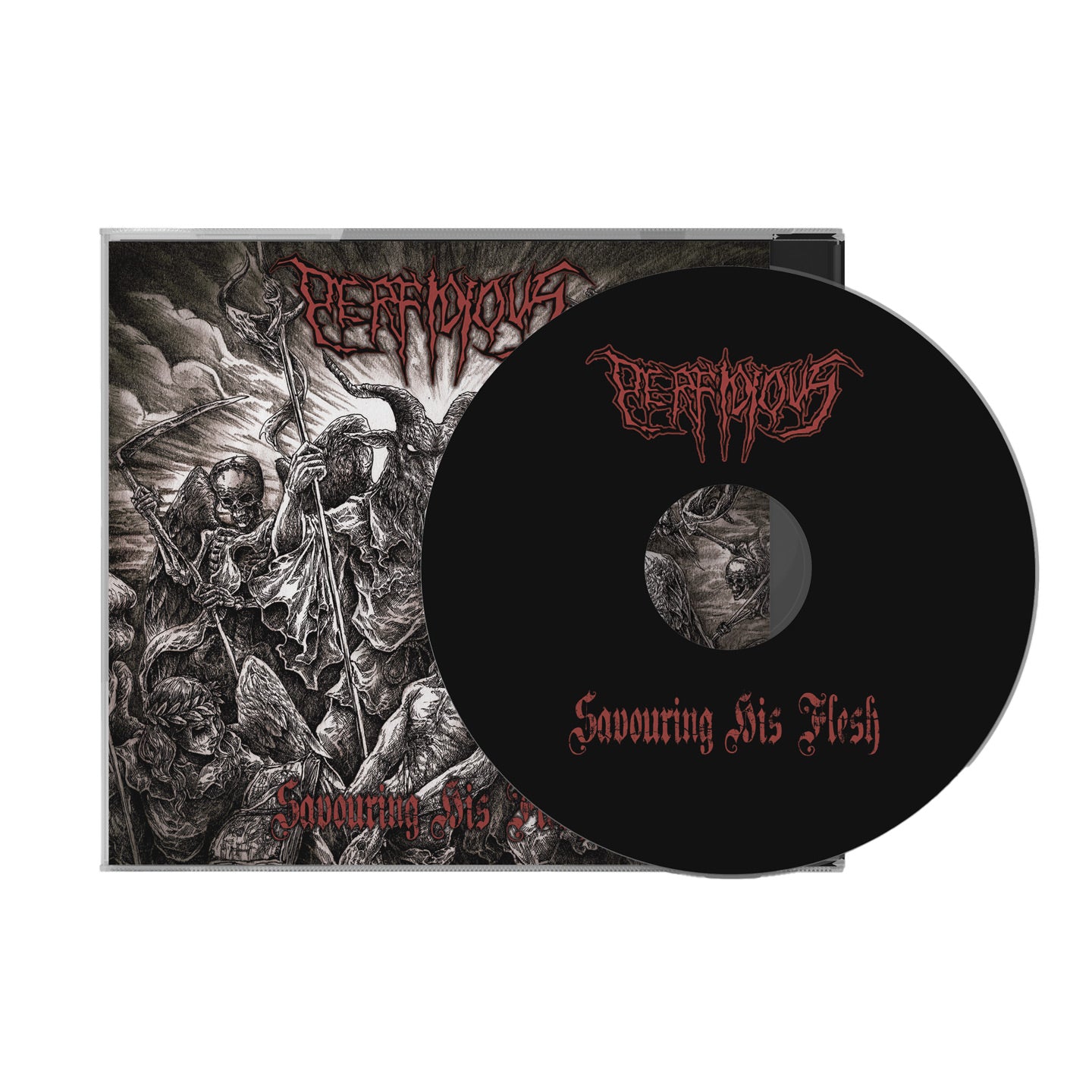 Perfidious "Savouring His Flesh" CD jewel case