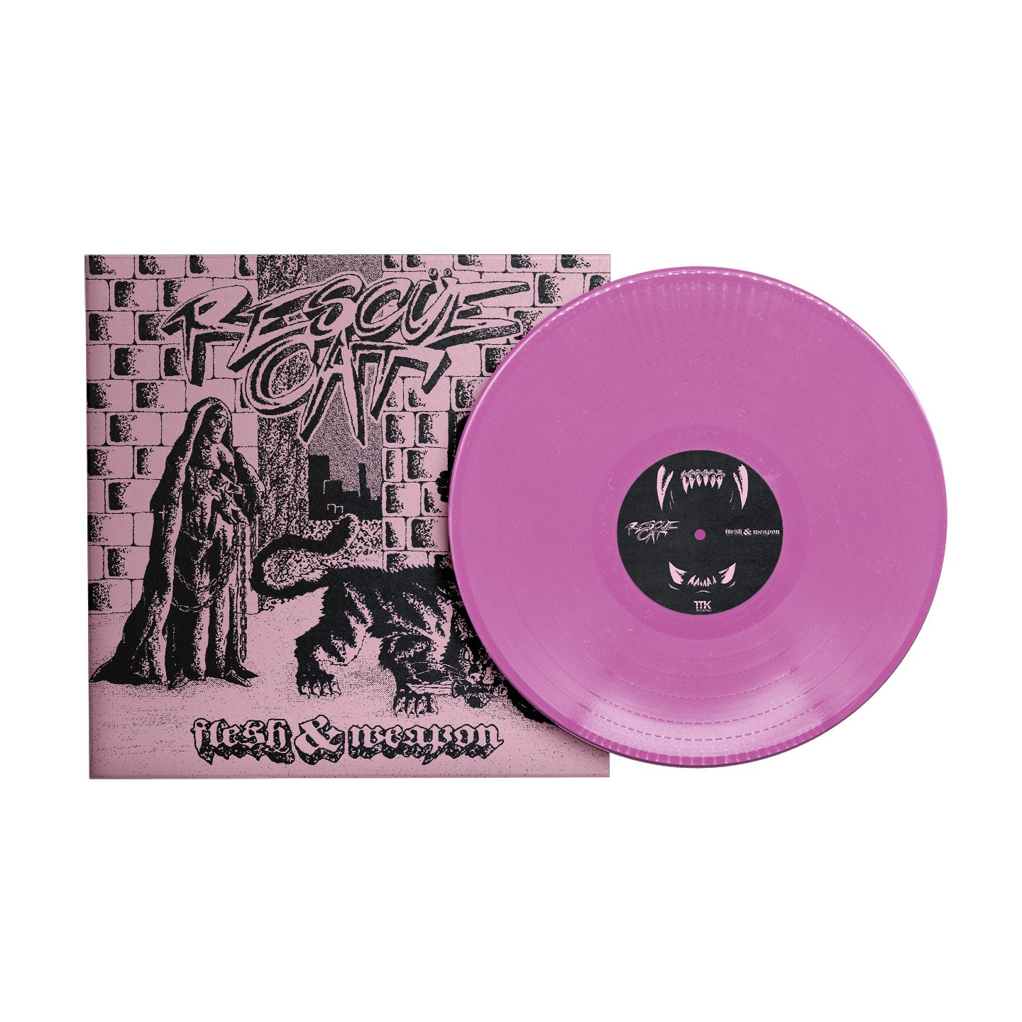 Rescue Cat - Flesh & Weapon - pink vinyl (preorder)