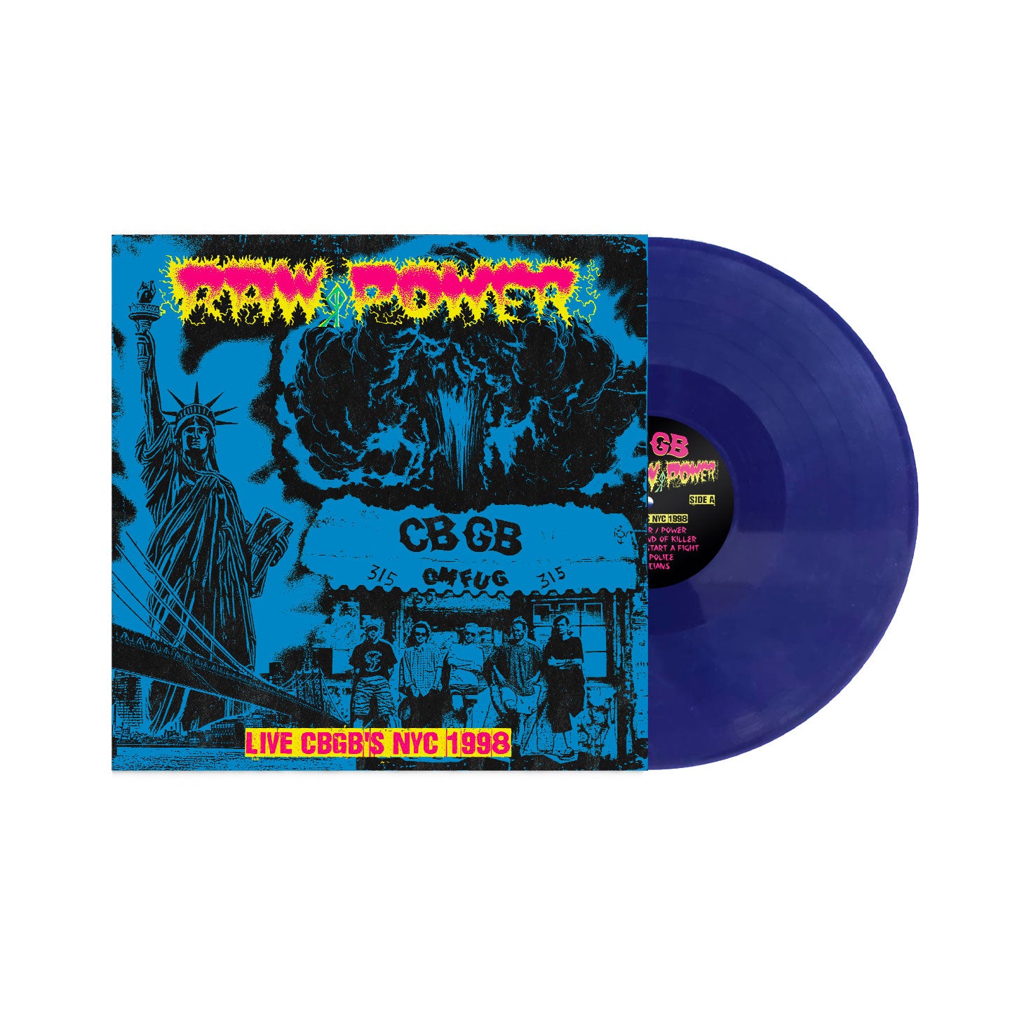Raw Power - Live CBGB's NY 1998 blue vinyl