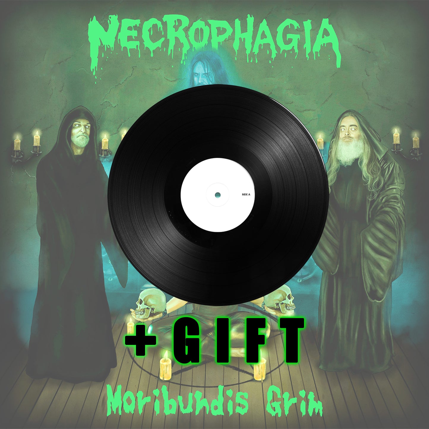 Necrophagia "Moribundis Grim"  pizza test press delivery + gift