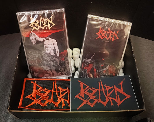 Rotten Sound "Mass Extinction" + "Apocalypse" mc bundle
