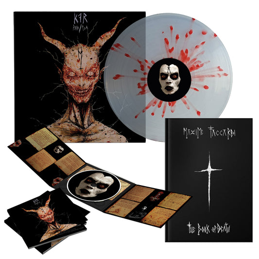 K.F.R | Maxime Taccardi - LP Splatter + The Book of Death + CD Digipack Bundle (preorder)