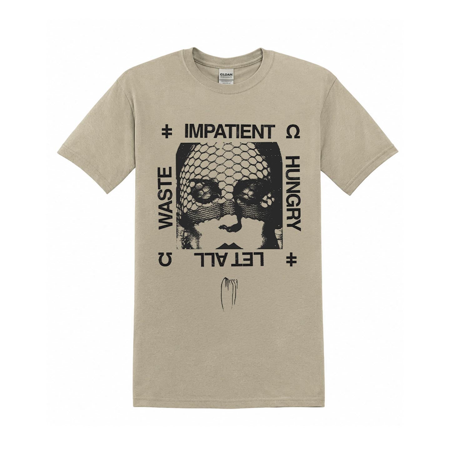 Messa - Tan Impatient Tour Shirt Black Ink