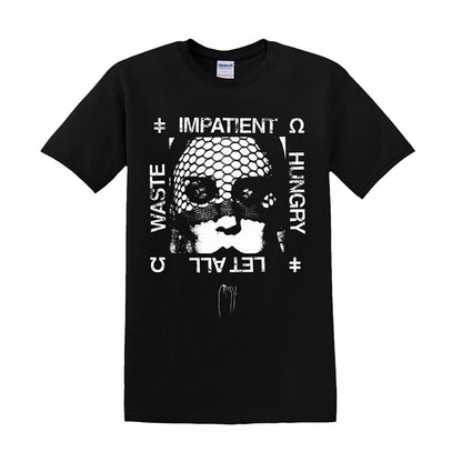 Messa - Impatient Black Tour Shirt White Ink