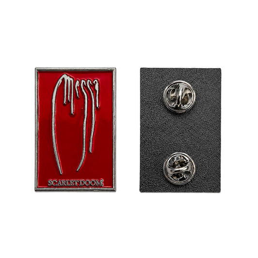 Messa - Red Silver Metal Pin